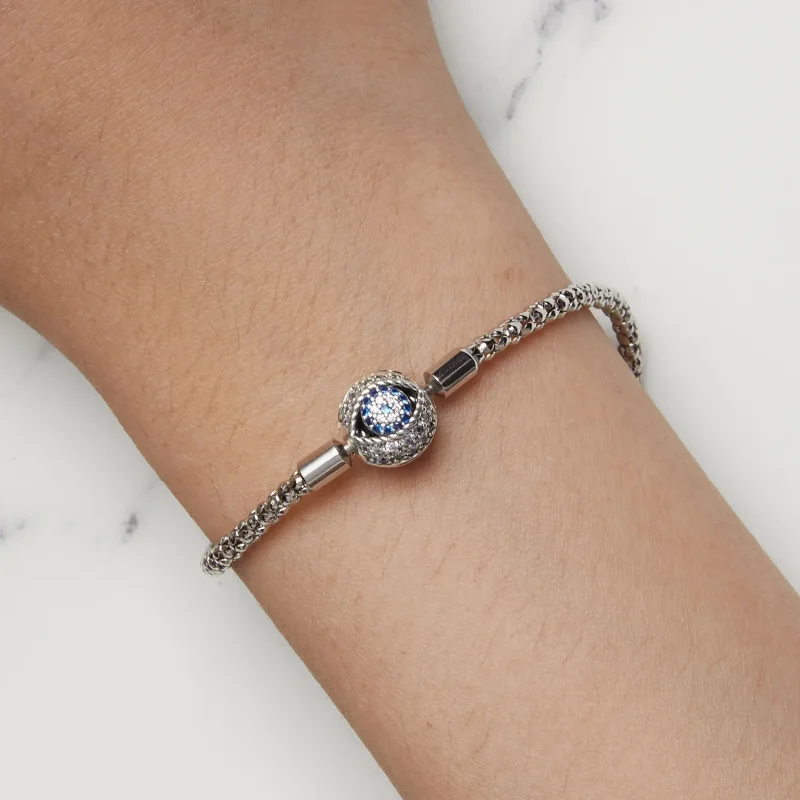 (bilde for) Pandora Style Devil's Eye Small Bulb Chain Armbånd - BSB141 - Vis 7