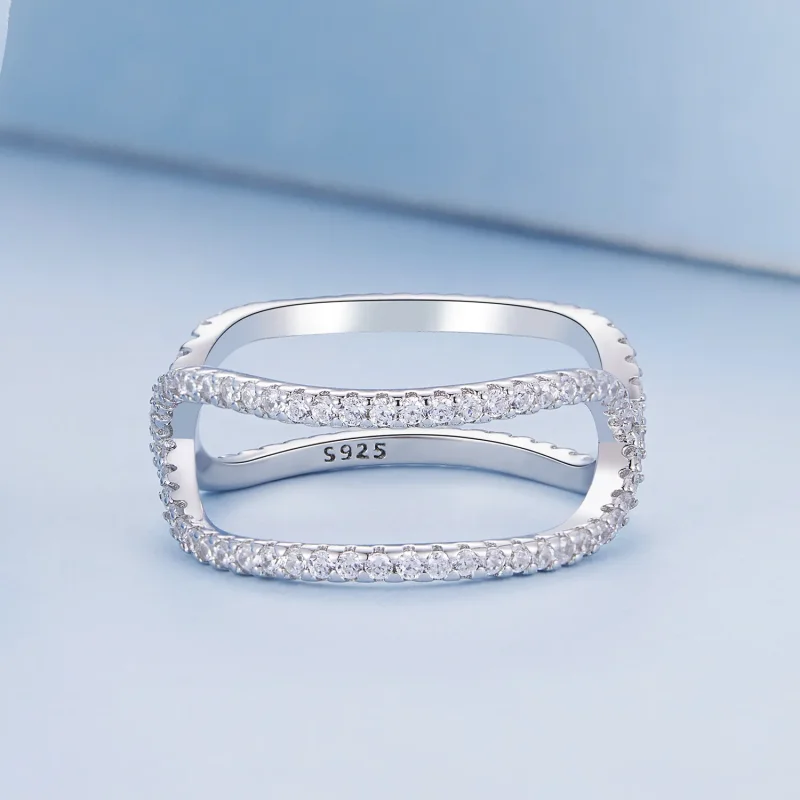 (bilde for) Pandora Style dobbeltlagsring - BSR386 - Vis 3