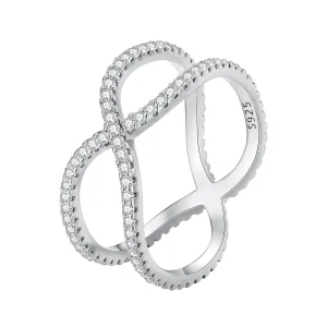 Pandora Style dobbeltlagsring - BSR386 (bilde for) Pandora Style dobbeltlagsring - BSR386