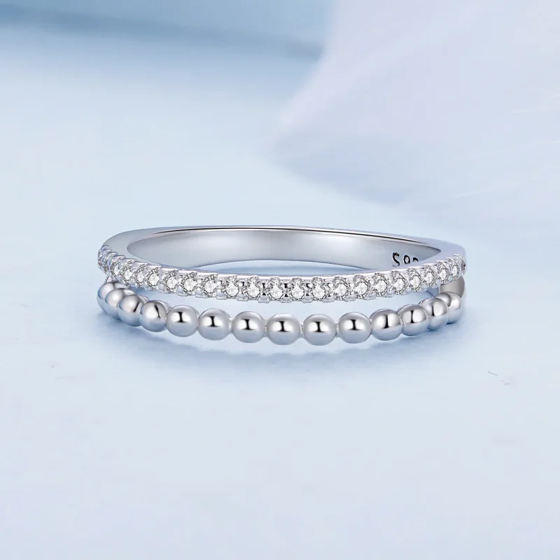 (bilde for) Pandora Style dobbeltlagsring - BSR463 - Vis 3