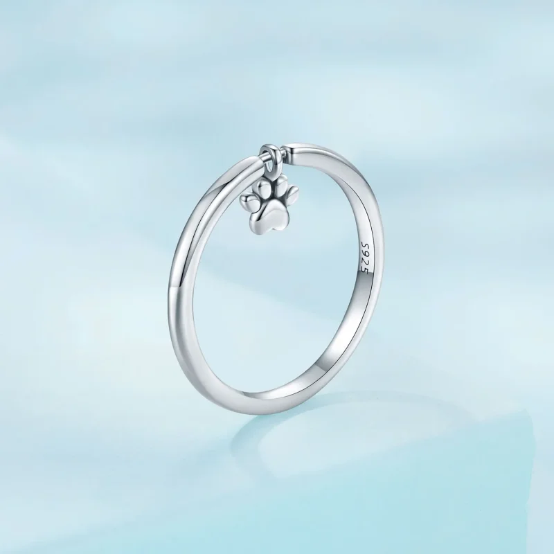 (bilde for) Pandora Style Dog Paw Ring - SCR892 - Vis 3
