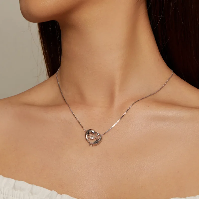 (bilde for) Pandora Style Dolphin Smart Halskjede - BSN340 - Vis 5