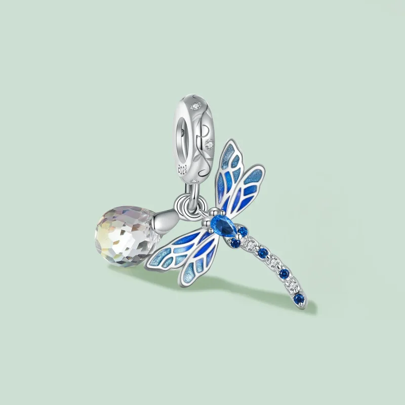 (bilde for) Pandora Style Dragonfly Dangle - SCC2597 - Vis 2