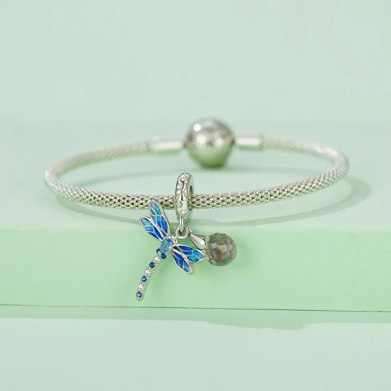(bilde for) Pandora Style Dragonfly Dangle - SCC2597 - Vis 4