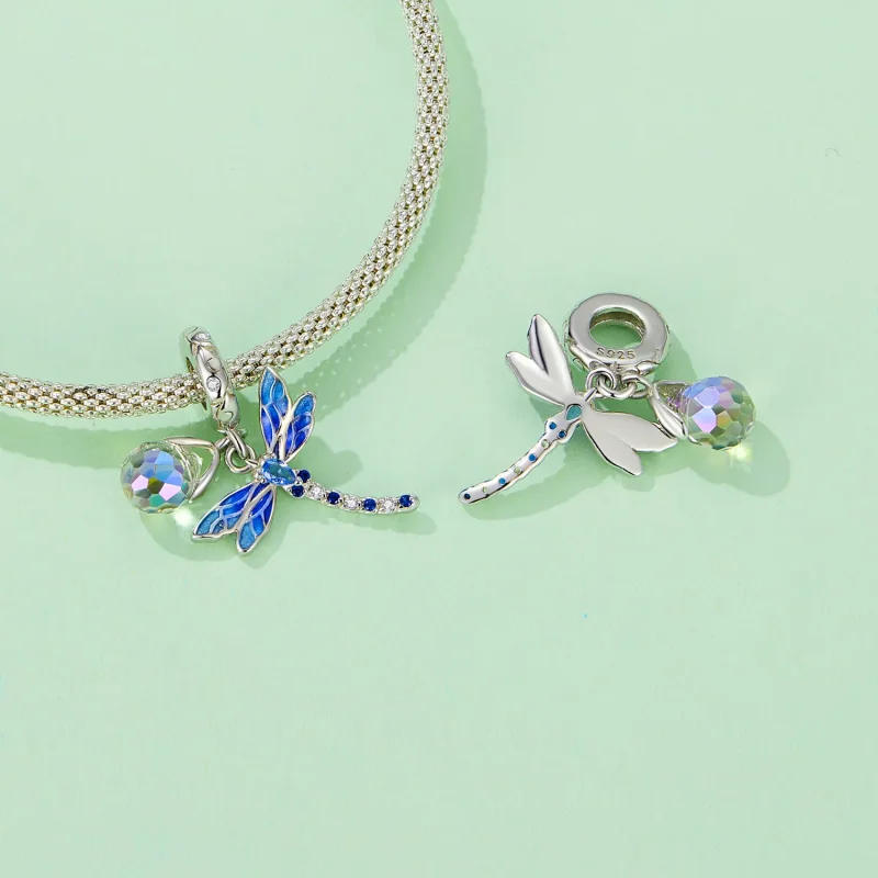 (bilde for) Pandora Style Dragonfly Dangle - SCC2597 - Vis 5