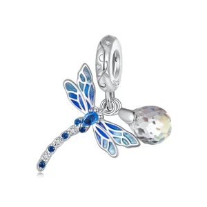 (bilde for) Pandora Style Dragonfly Dangle - SCC2597