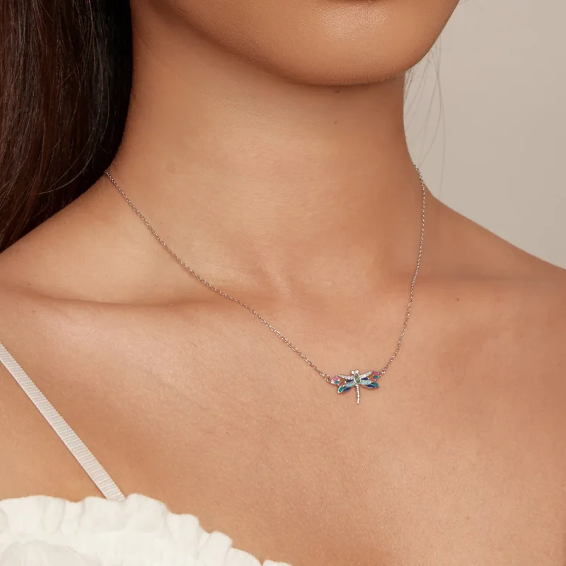 (bilde for) Pandora Style Dragonfly Halskjede - BSN348 - Vis 5
