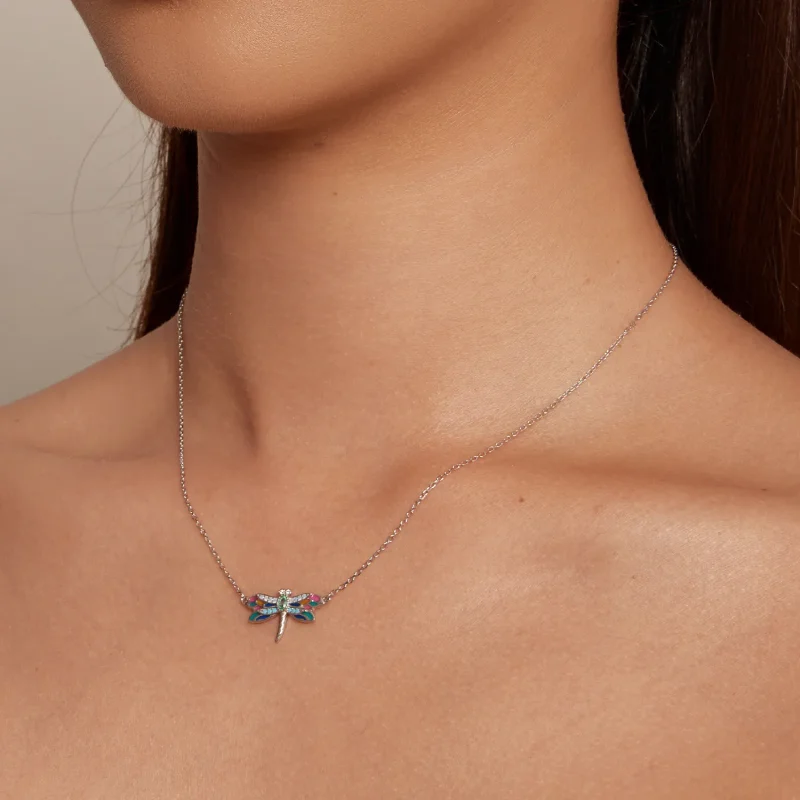 (bilde for) Pandora Style Dragonfly Halskjede - BSN348 - Vis 6