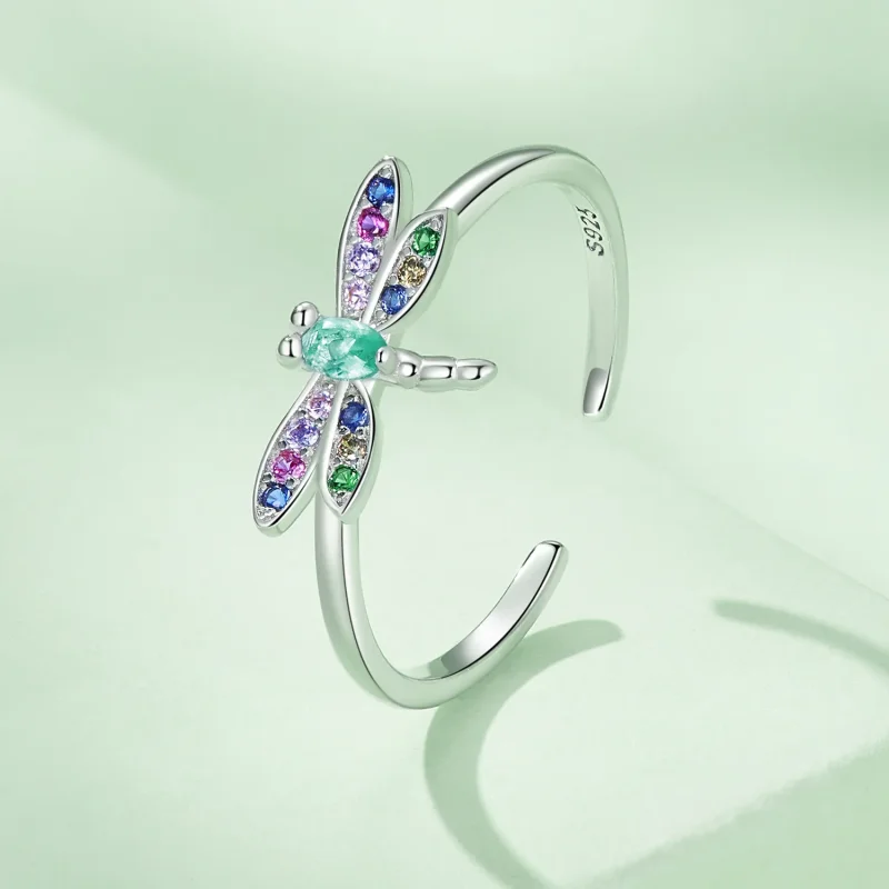 (bilde for) Pandora Style Dragonfly Ring - BSR384 - Vis 2