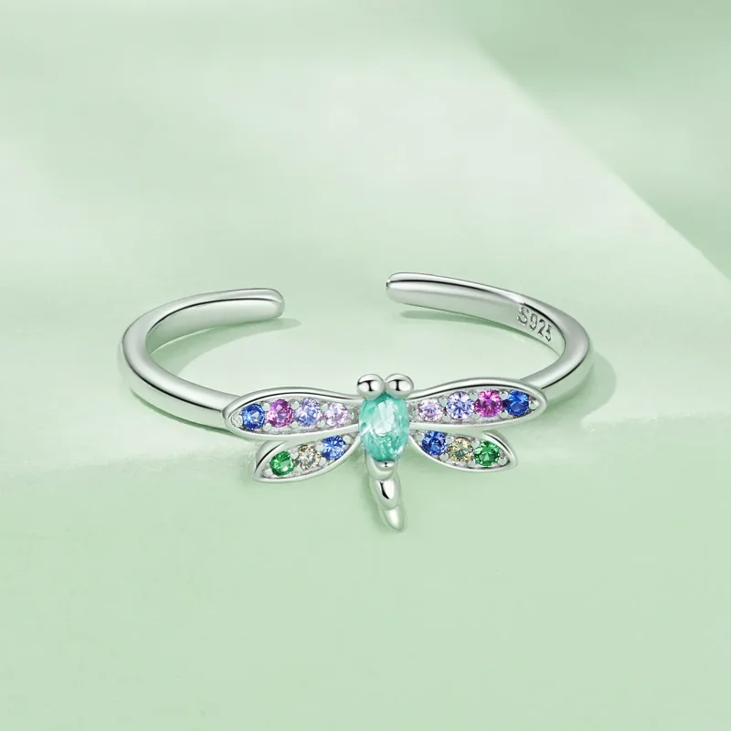 (bilde for) Pandora Style Dragonfly Ring - BSR384 - Vis 3