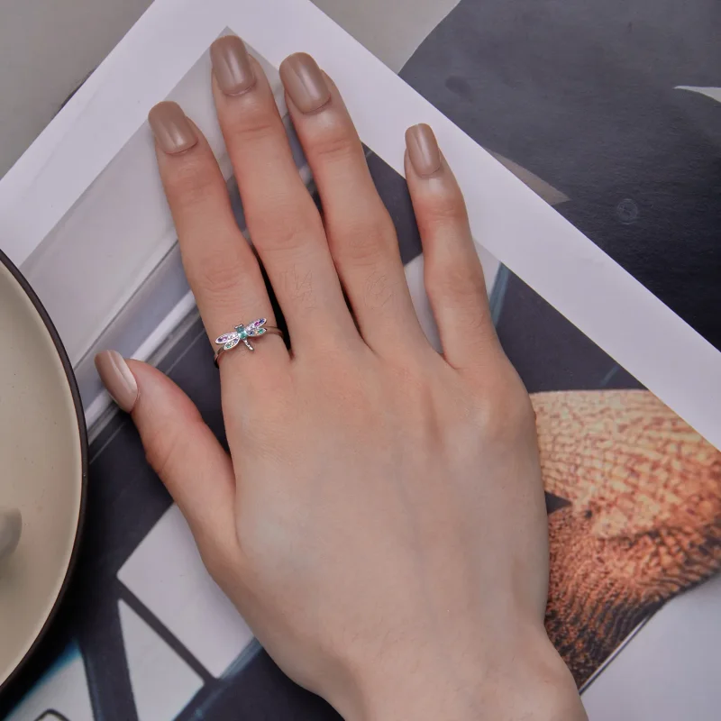 (bilde for) Pandora Style Dragonfly Ring - BSR384 - Vis 5