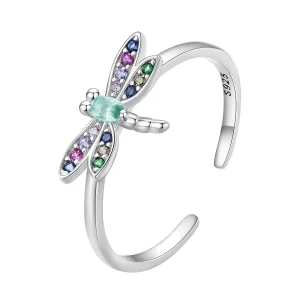 (bilde for) Pandora Style Dragonfly Ring - BSR384