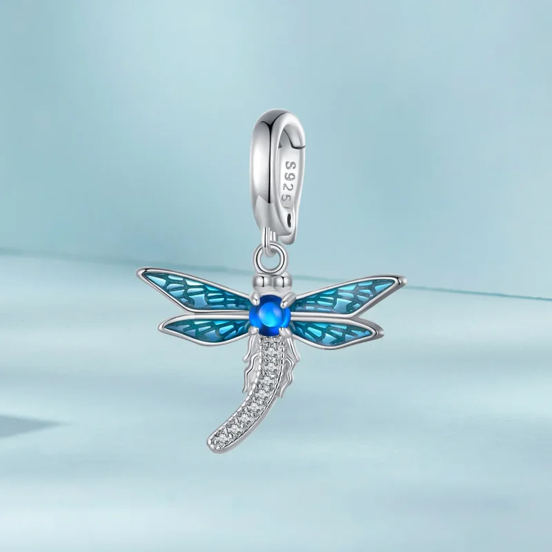 (bilde for) Pandora Style Dragonfly-smykker Dangle - SCC2569 - Vis 2