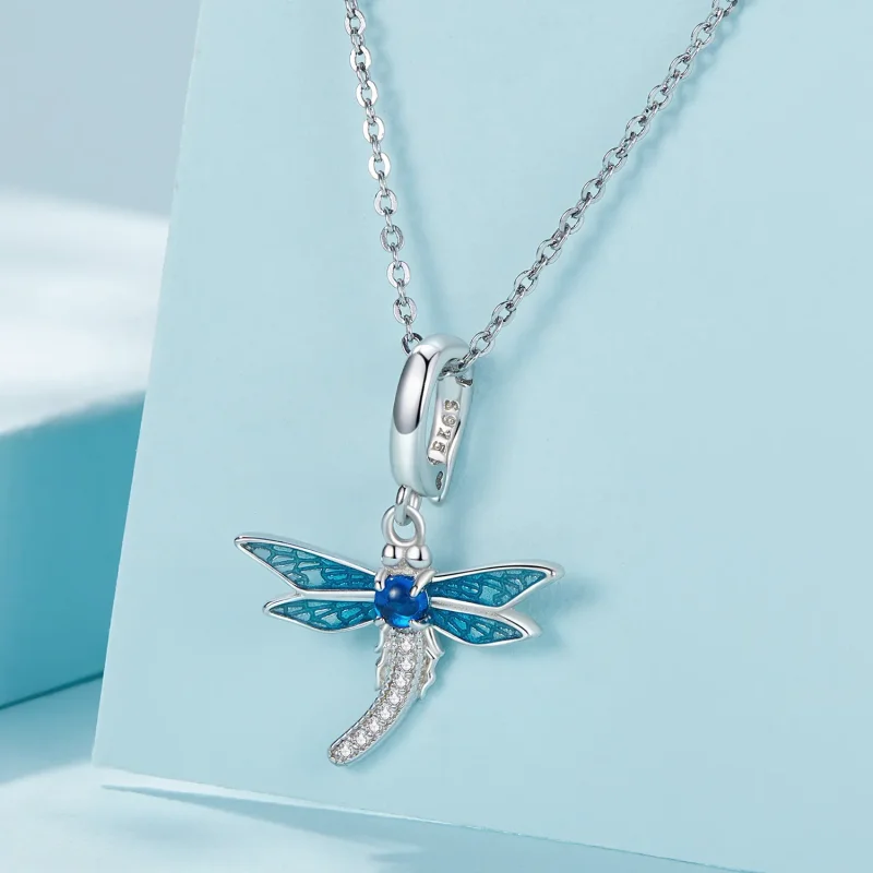 (bilde for) Pandora Style Dragonfly-smykker Dangle - SCC2569 - Vis 3