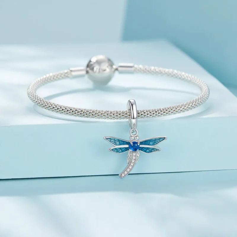 (bilde for) Pandora Style Dragonfly-smykker Dangle - SCC2569 - Vis 4