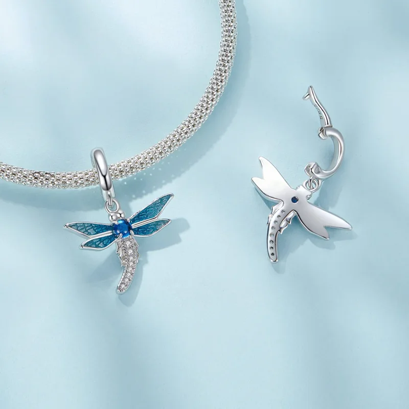 (bilde for) Pandora Style Dragonfly-smykker Dangle - SCC2569 - Vis 5
