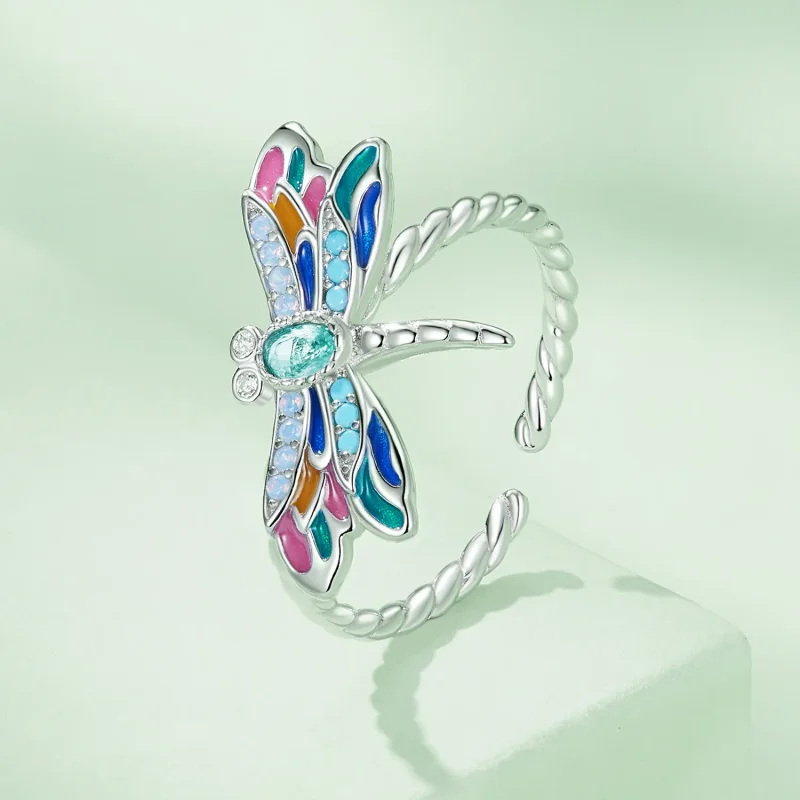 (bilde for) Pandora Style Dragonflyring - BSR385 - Vis 2