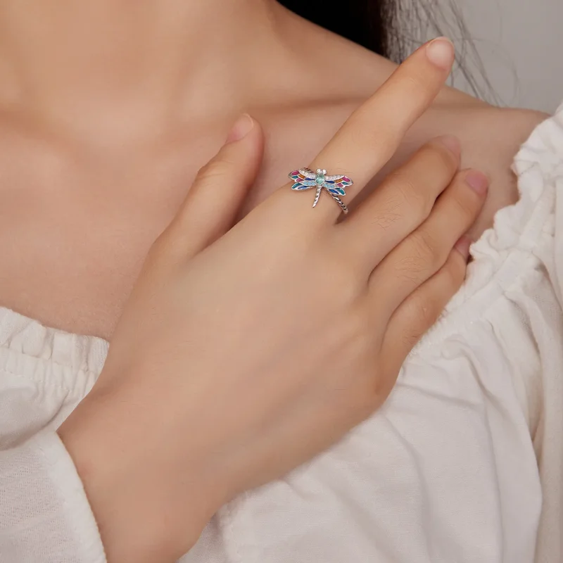 (bilde for) Pandora Style Dragonflyring - BSR385 - Vis 4