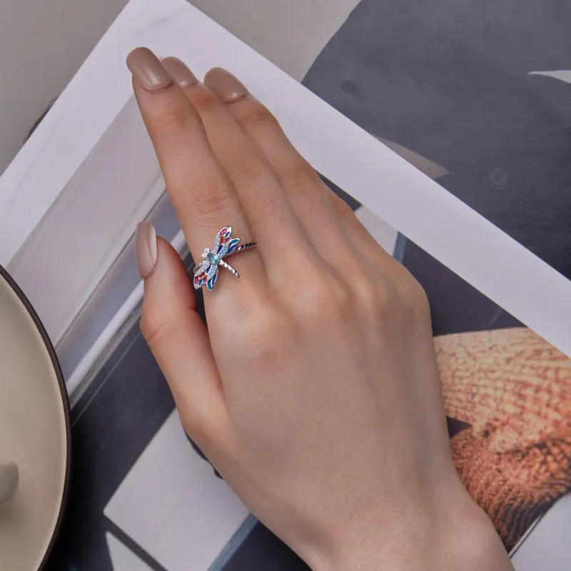 (bilde for) Pandora Style Dragonflyring - BSR385 - Vis 6