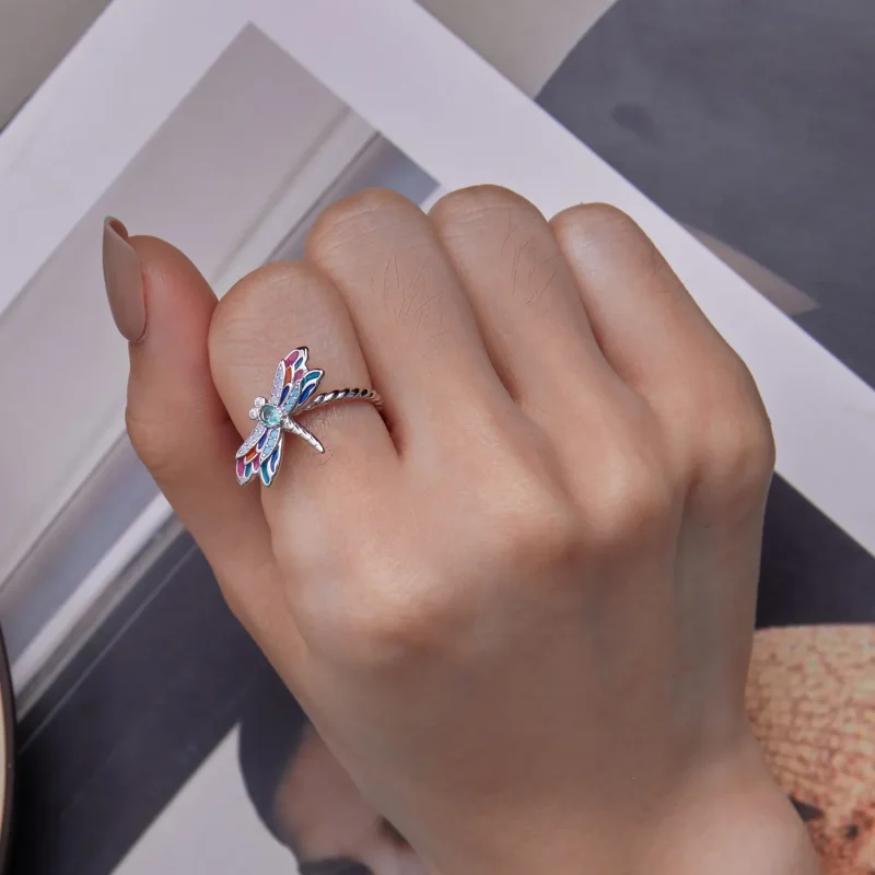 (bilde for) Pandora Style Dragonflyring - BSR385 - Vis 7