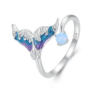 (bilde for) Pandora Style Dream Mermaid Open Ring - BSR494-E