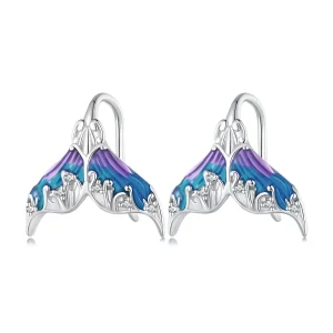 (bilde for) Pandora Style Dreamman Mermaid Tail Stud øredobber - BSE921
