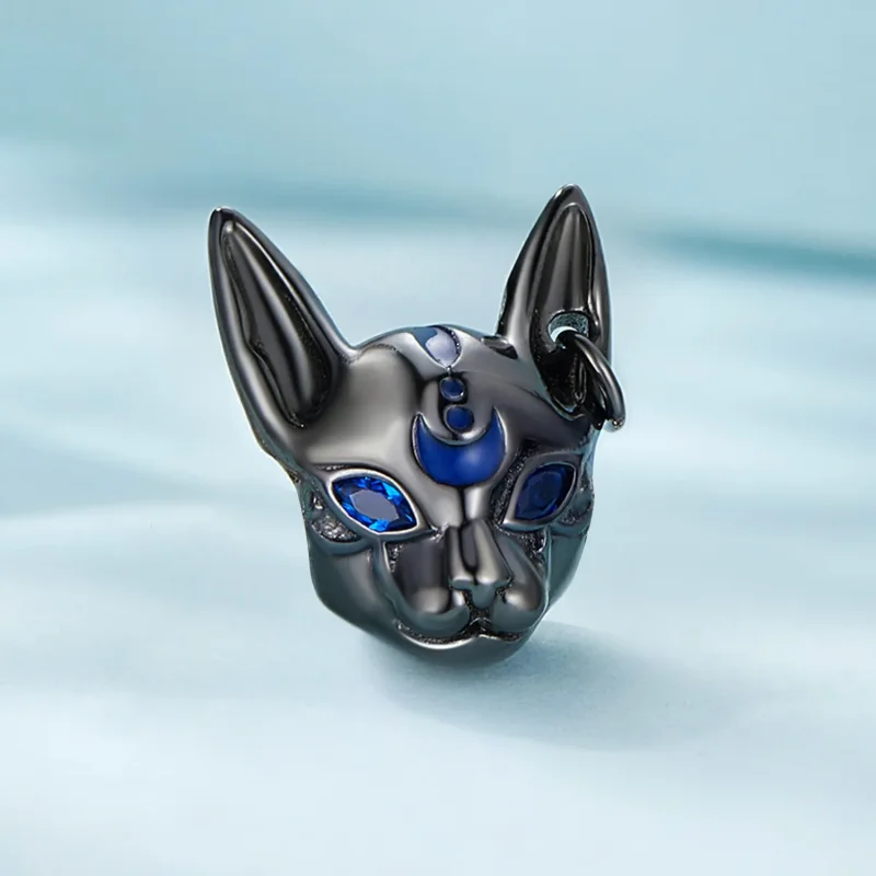 (bilde for) Pandora Style Egyptian Cat God Charm - SCC2592 - Vis 2