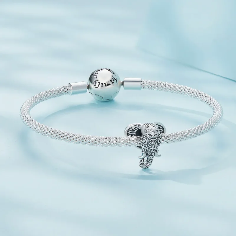 (bilde for) Pandora Style Elephant God Charm - SCC2477 - Vis 5