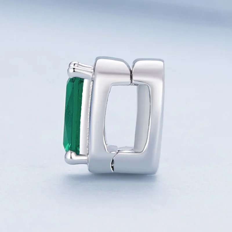 (bilde for) Pandora Style Emerald Clip - BSX005 - Vis 3