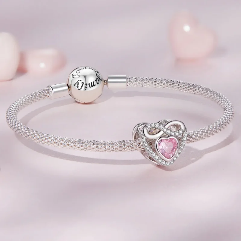 (bilde for) Pandora Style Eternal Heart Charm - BSC826 - Vis 5