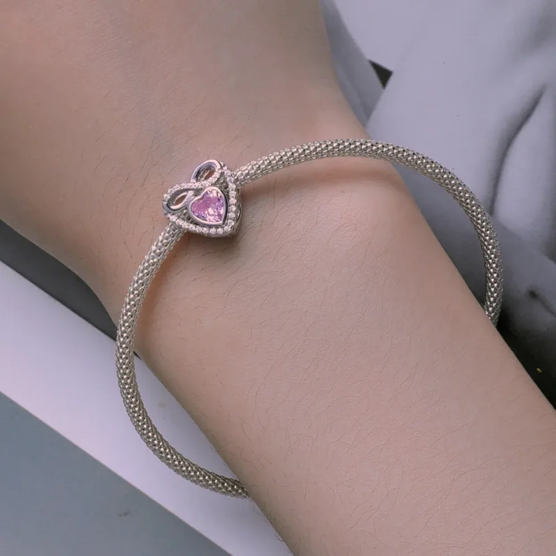 (bilde for) Pandora Style Eternal Heart Charm - BSC826 - Vis 6