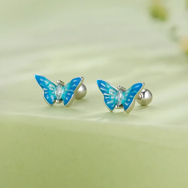 (bilde for) Pandora Style Exquisite Butterfly Studs øredobber - SCE1571 - Vis 2