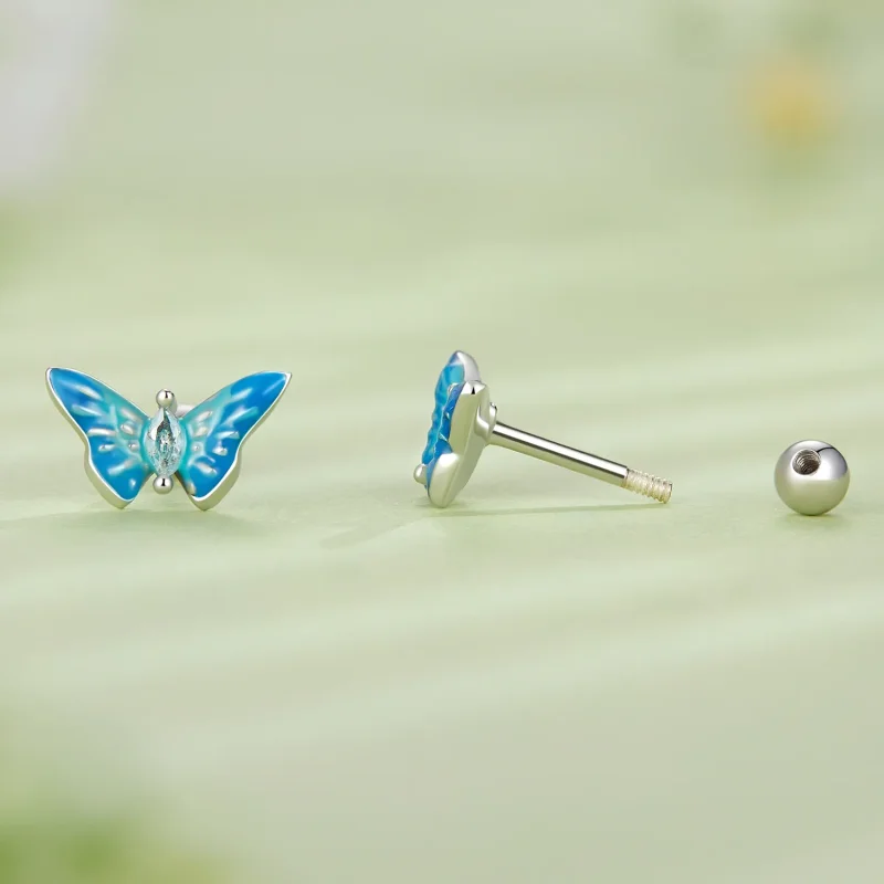 (bilde for) Pandora Style Exquisite Butterfly Studs øredobber - SCE1571 - Vis 3