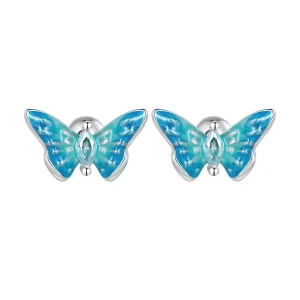 (bilde for) Pandora Style Exquisite Butterfly Studs øredobber - SCE1571