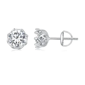 (bilde for) Pandora Style Exquisite Moissanite ørepynt (to sertifikater) - MSE016-L
