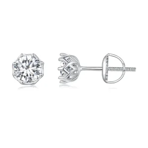 (bilde for) Pandora Style Exquisite Moissanite ørepynt (to sertifikater) - MSE016-S