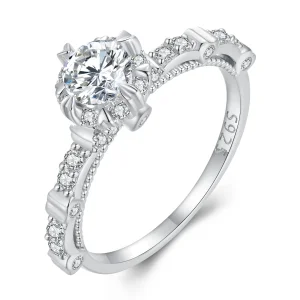 (bilde for) Pandora Style Exquisite Moissanite Ring - MSR023