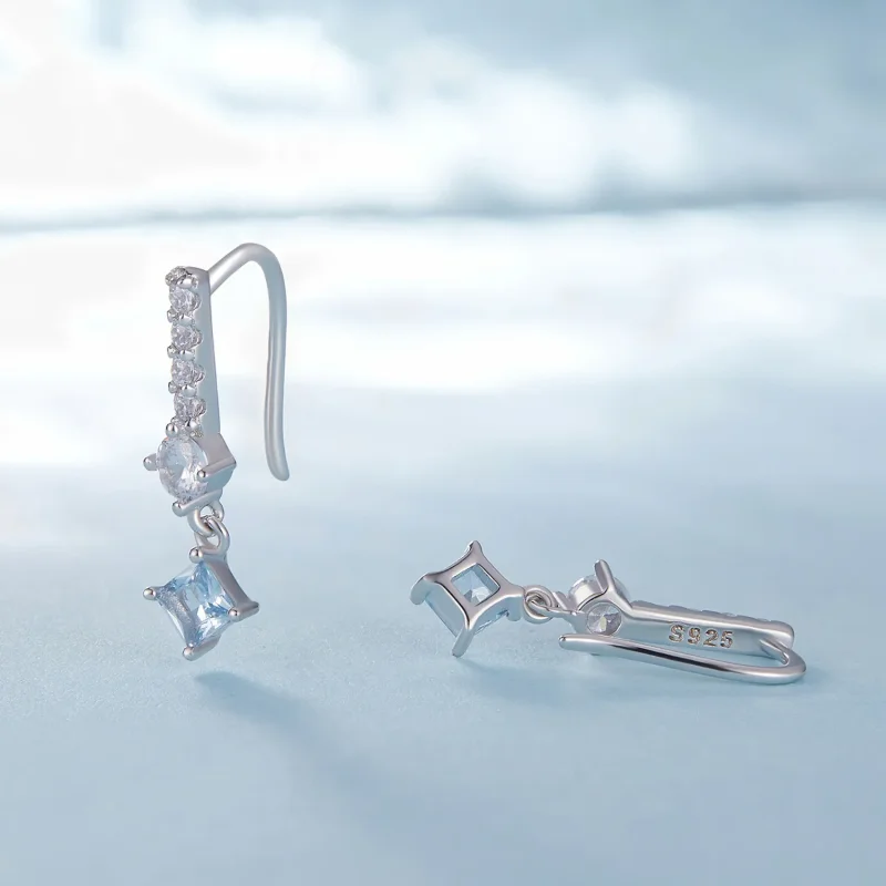 (bilde for) Pandora Style Exquisite Stone-Set Dangle øredobber - SCE1586 - Vis 2