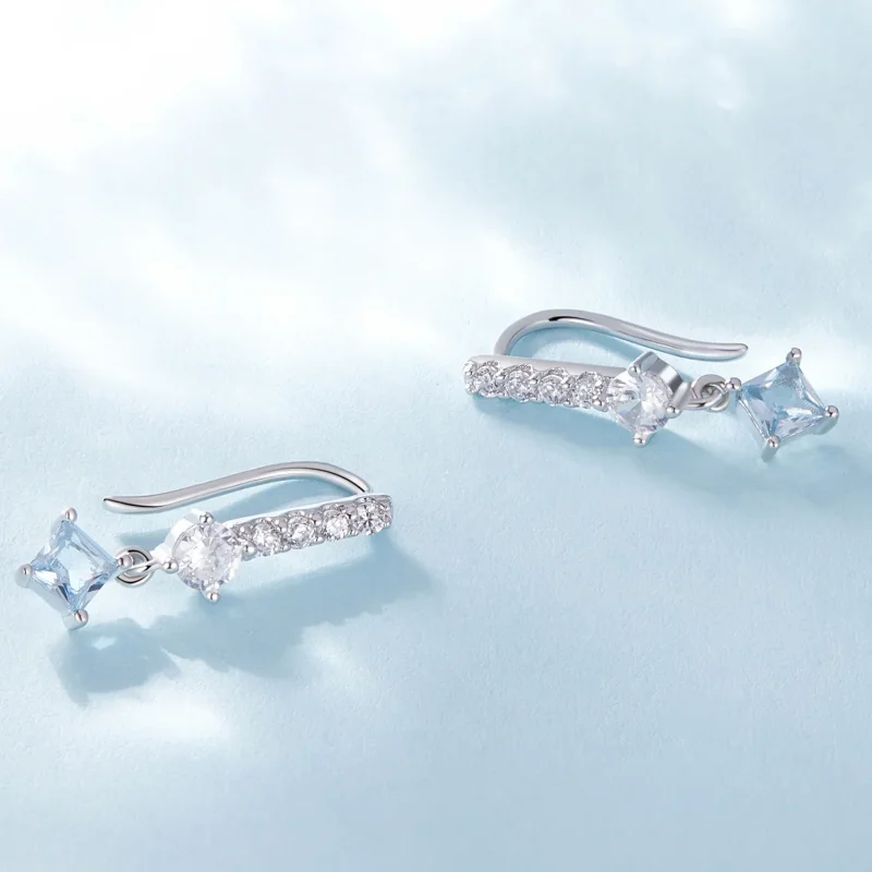 (bilde for) Pandora Style Exquisite Stone-Set Dangle øredobber - SCE1586 - Vis 3