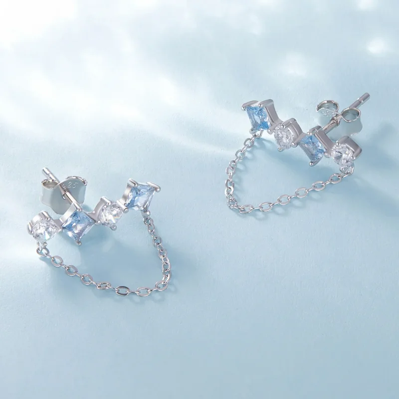 (bilde for) Pandora Style Exquisite Stone Studs øredobber - SCE1585 - Vis 3