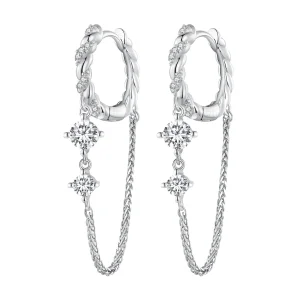 (bilde for) Pandora Style Exquisite Tassel Hoop øredobber - BSE822