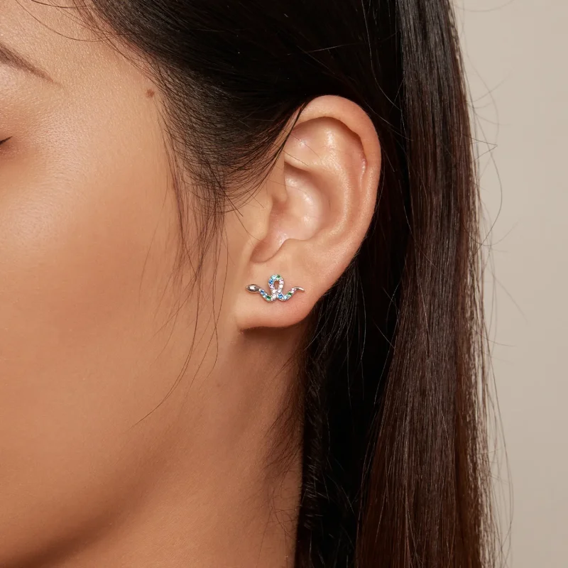 (bilde for) Pandora Style Fargerike Snake Studs øredobber - SCE1633 - Vis 6