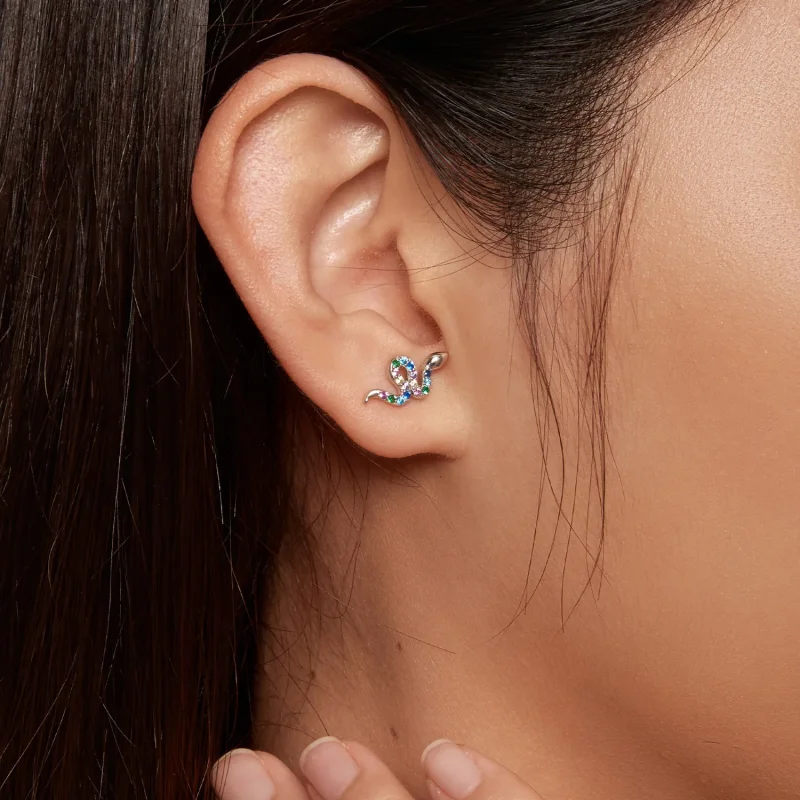 (bilde for) Pandora Style Fargerike Snake Studs øredobber - SCE1633 - Vis 7