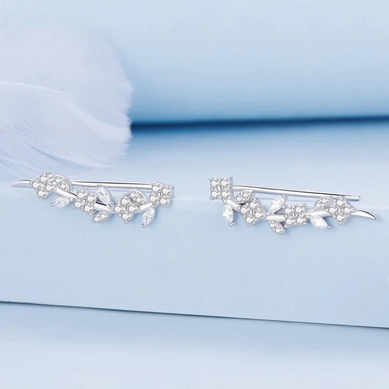 (bilde for) Pandora Style Firkløver Lange øredobber - BSE819 - Vis 2