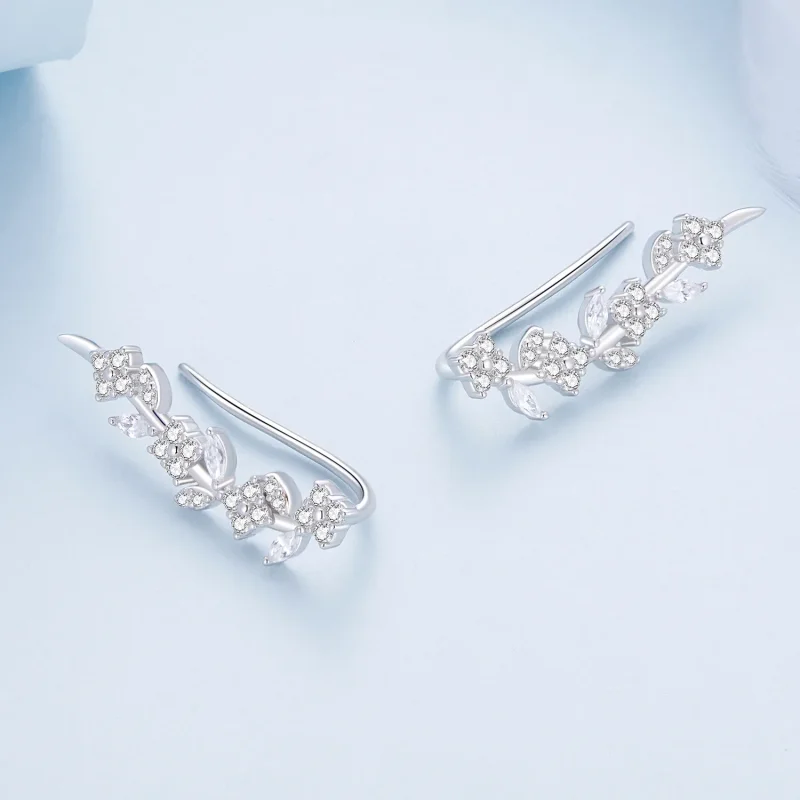 (bilde for) Pandora Style Firkløver Lange øredobber - BSE819 - Vis 4