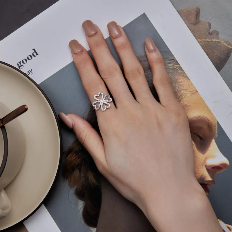 (bilde for) Pandora Style Firkløverring - BSR399 - Vis 5