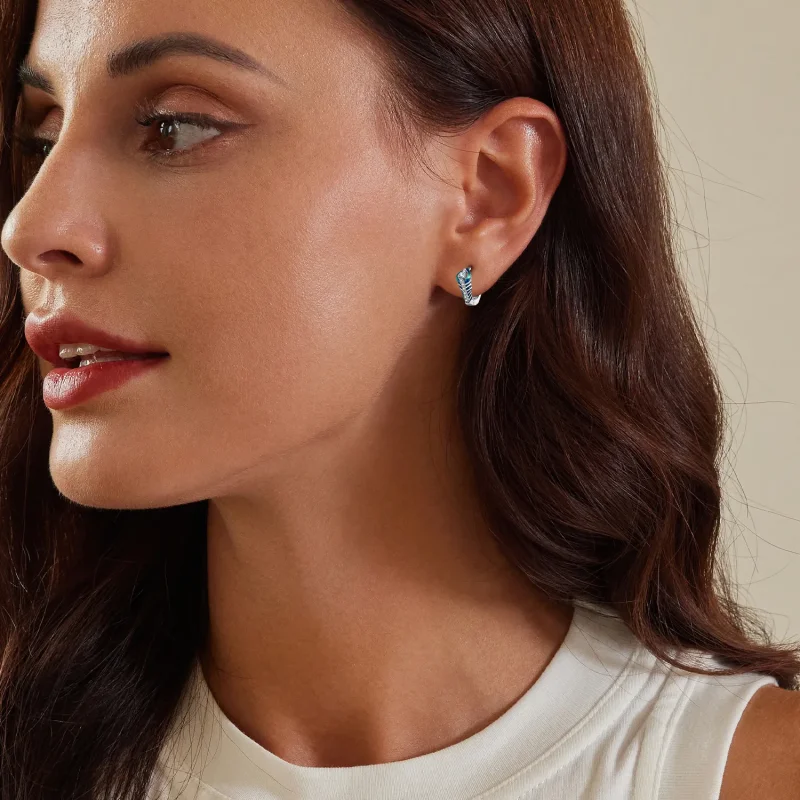 (bilde for) Pandora Style fjærringe øredobber - BSE882 - Vis 8