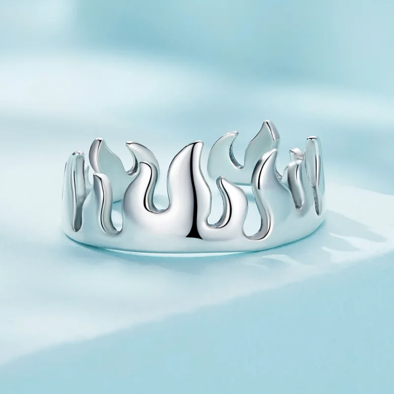 (bilde for) Pandora Style Flame Open Ring - SCR914 - Vis 3