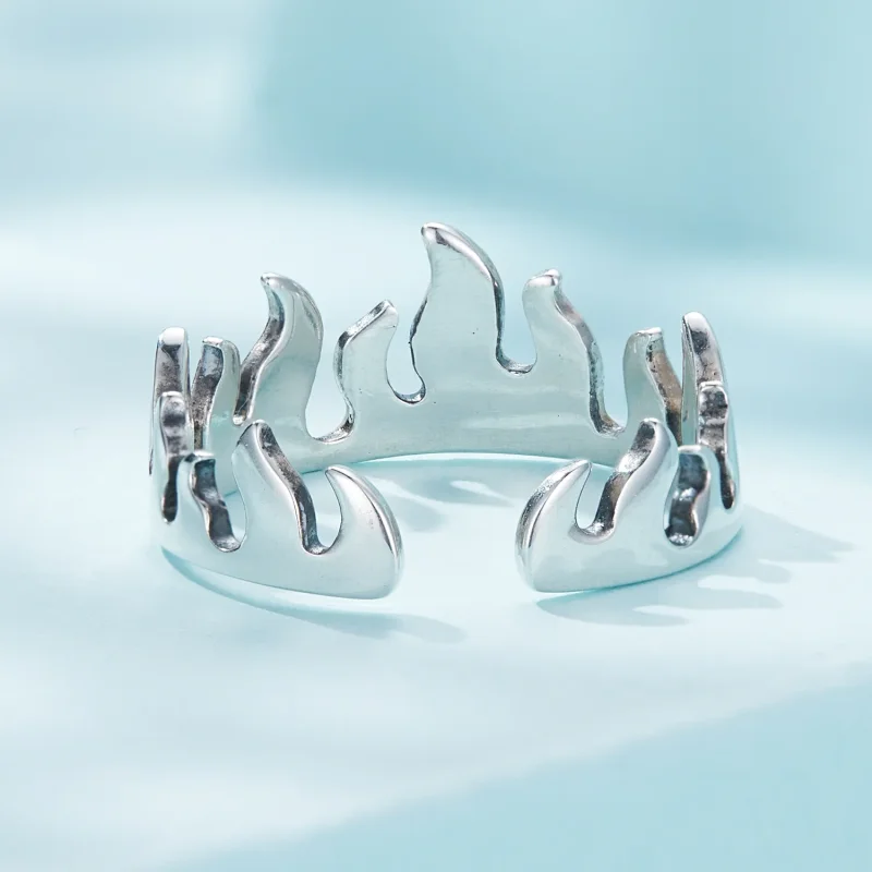 (bilde for) Pandora Style Flame Open Ring - SCR914 - Vis 4