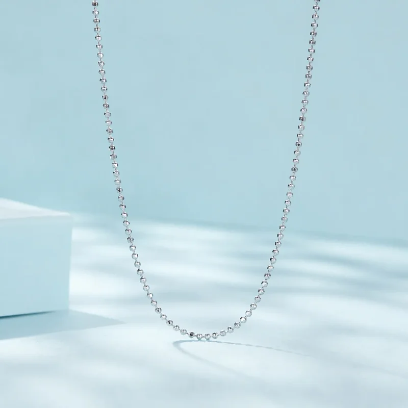 (bilde for) Pandora Style Flash Bead Chain Basic Halskjede - SCA027 - Vis 3